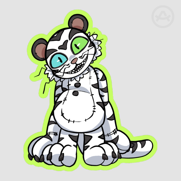Tiger rock Sticker