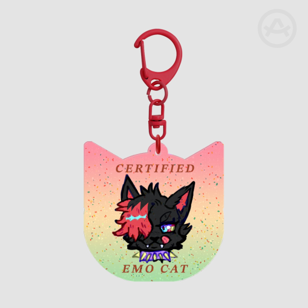 Certified emo cat || Keychains