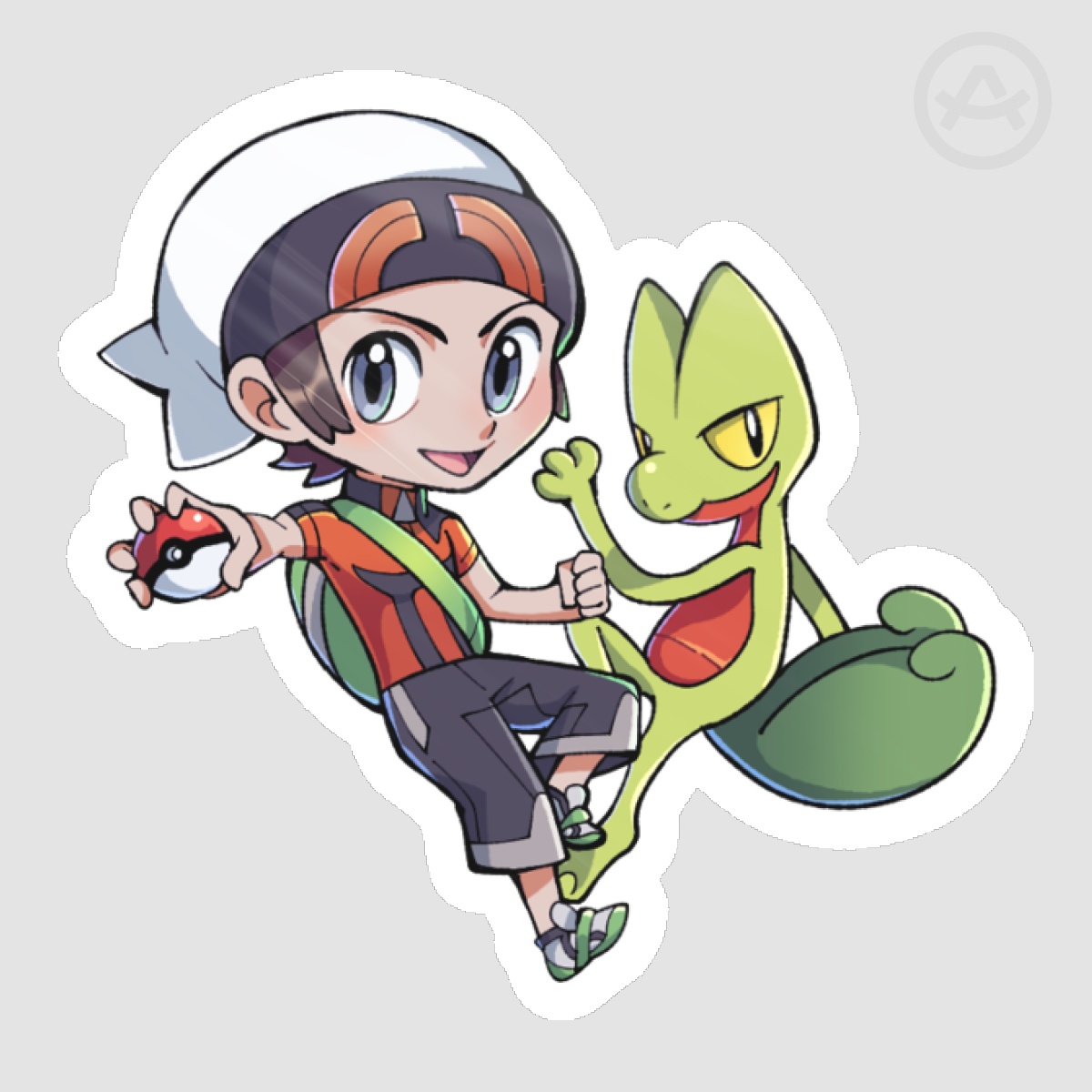 POKETRAINER STICKERS - Brendan