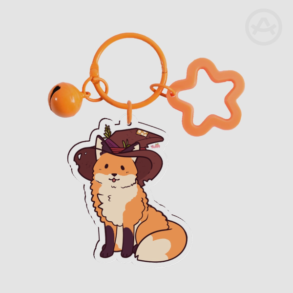 Witchy Fox Keychain