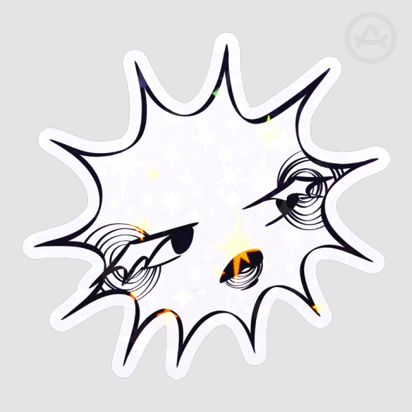 Hollow Holo Star Sticker
