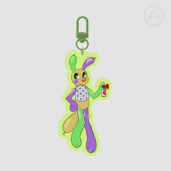 Looey Dandy's World Acrylic Keychain