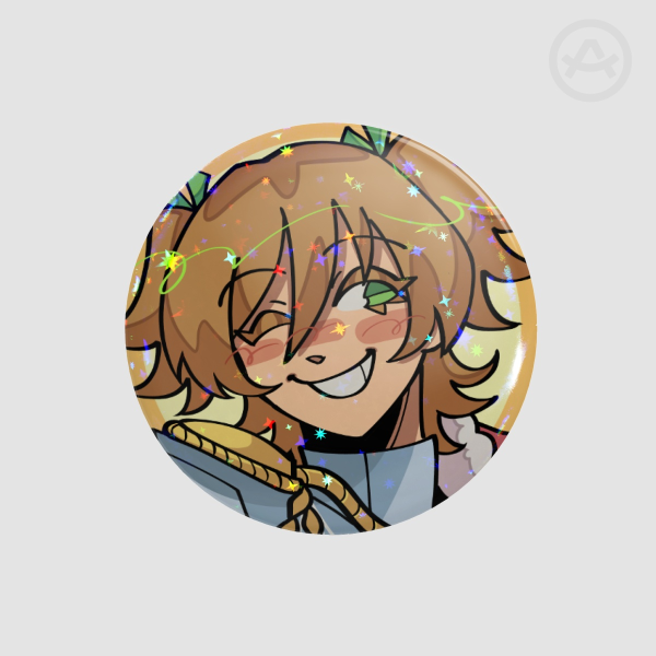 Daiba Nana Holographic Round Badge