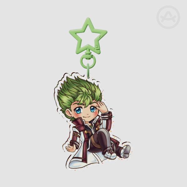 Kevin Glitter Acrylic Keychains