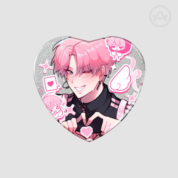 Tamon Heart Holographic Badge