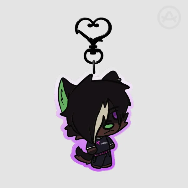 Emo dog Keychain
