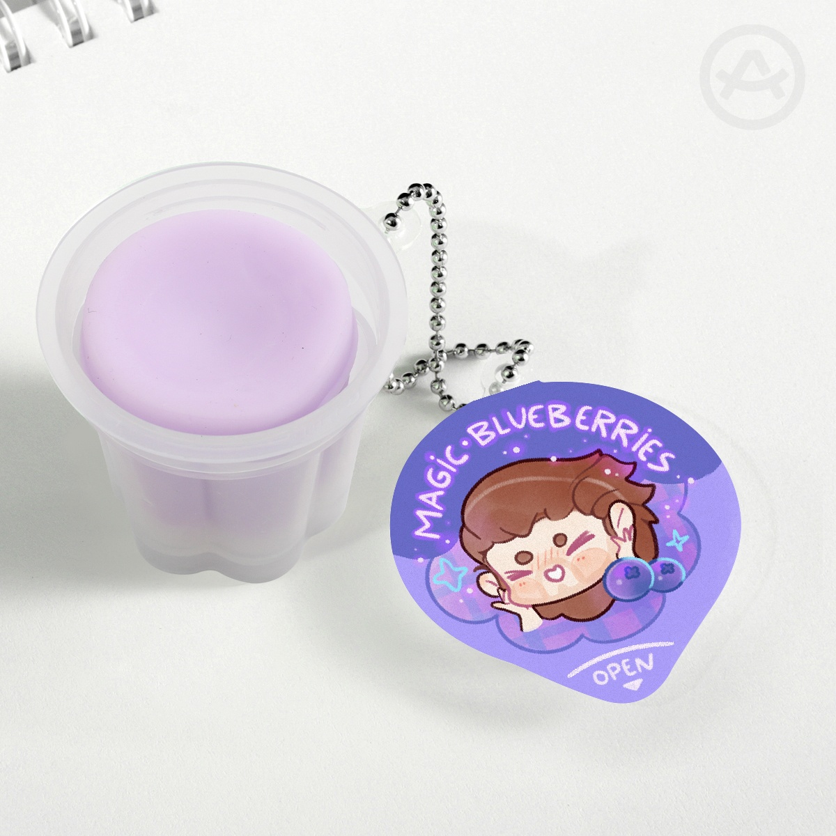 Magic Blueberries - Squishy Pudding Keychains