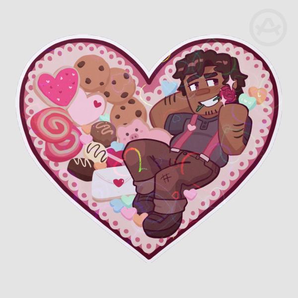 Jesse Valentine's Day Sticker