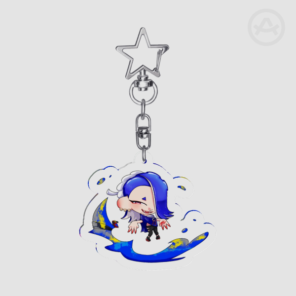 Clear Acrylic Shiver Keychain