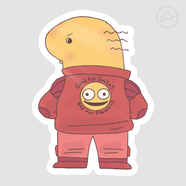 Smiling Friends X Akira Sticker