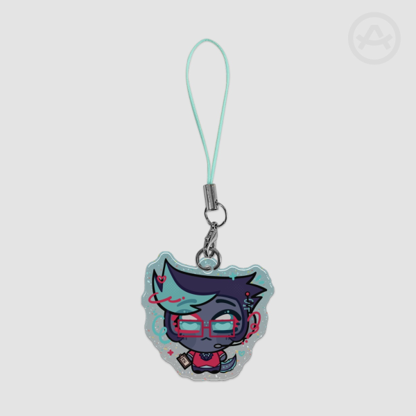 Ethan || Epoxy Glitter 4cm Charm