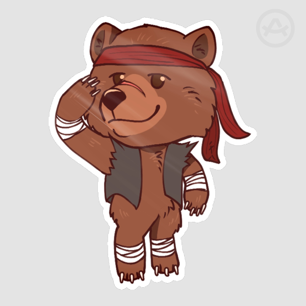 Tekken 8 Kuma Sticker