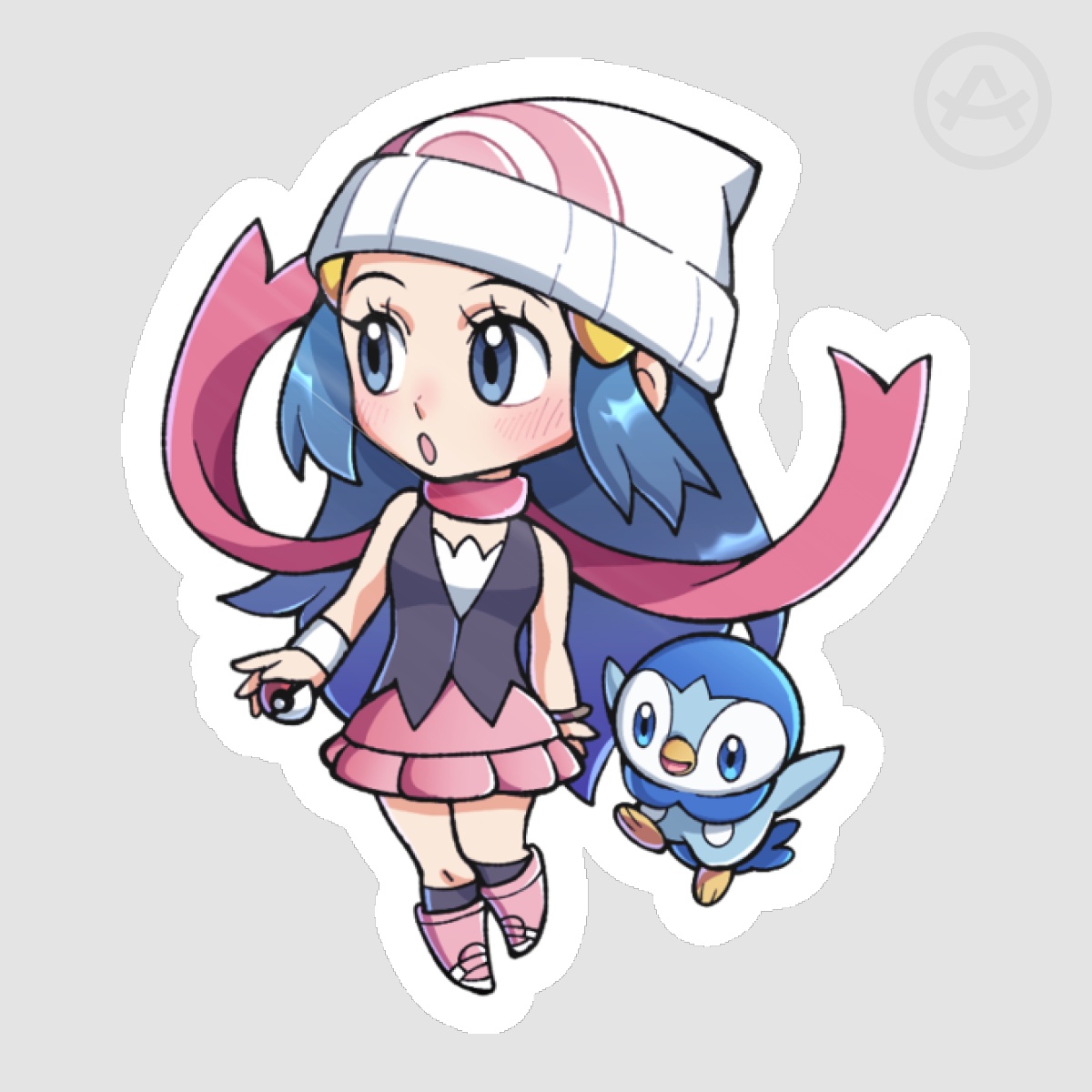 POKETRAINER STICKERS - Dawn
