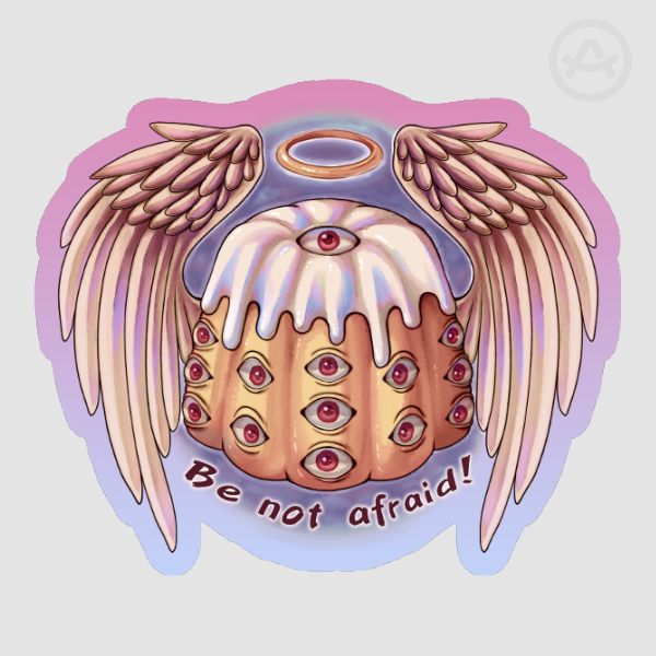 Biblically Accurate Angelfood Cake Stickers