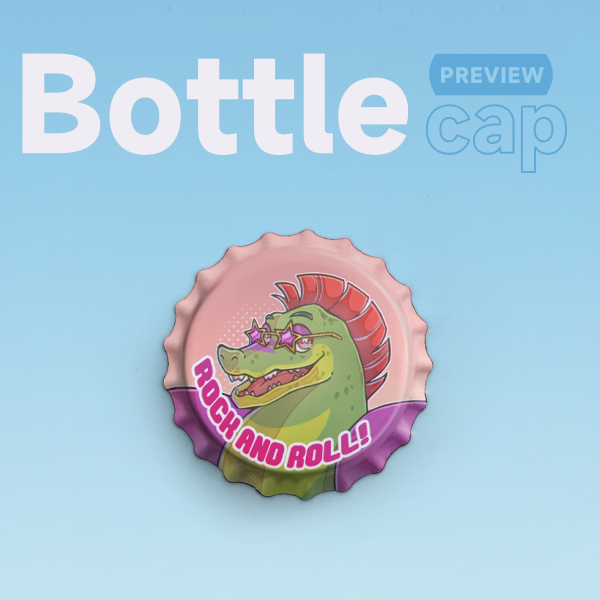 Monty Bottle Cap Badge ✦ FNAF: Security Breach