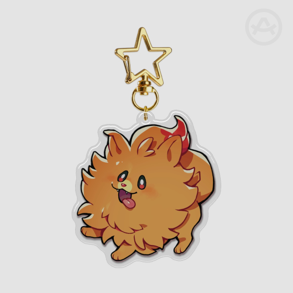 Pombon Epoxy Acrylic Keychain