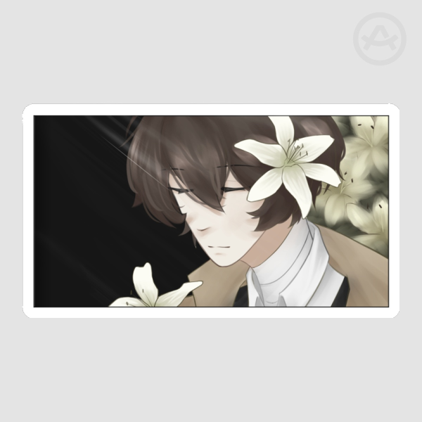 white lily dazai [sticker]