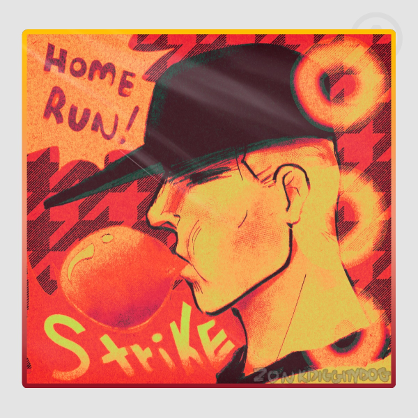 OFF Batter Up! Sticker