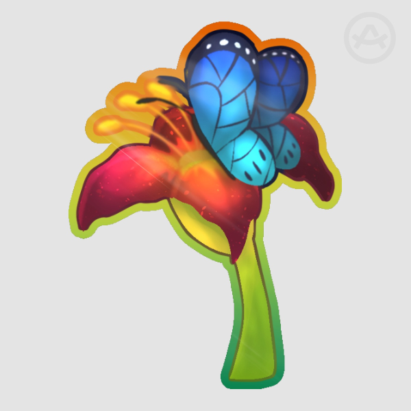 Critter Stickers | Butterfly & Flower