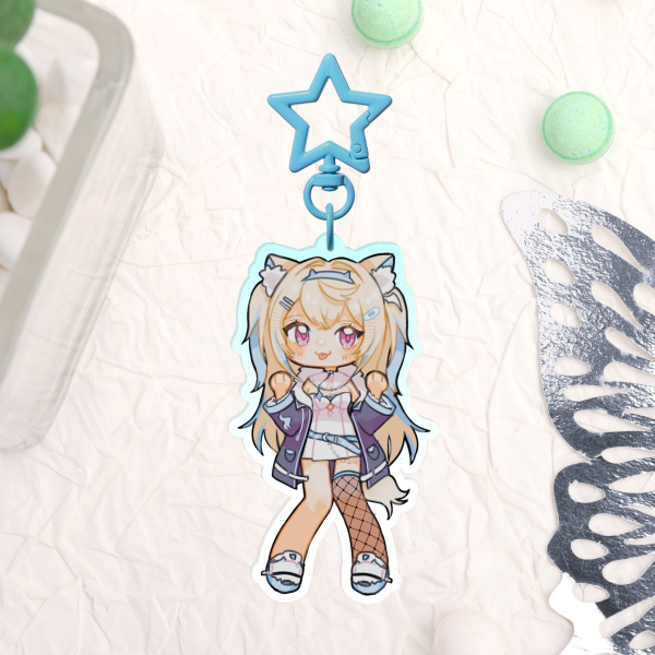 Fuwawa Chibi Acrylic Keychain