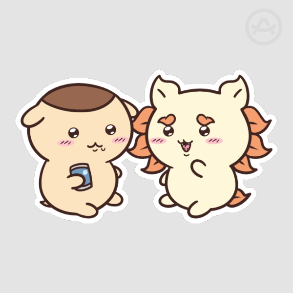 Kurimanjuu and Shisa Sticker