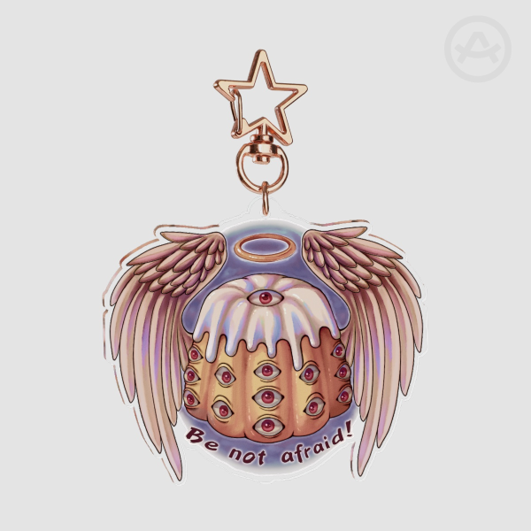 Biblically Accurate Angelfood Cake Keychains