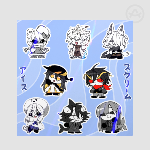 Ice Scream Holographic Sticker Sheet