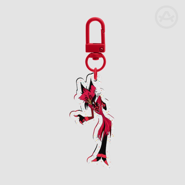 Glitter Acrylic Keychain Alastor