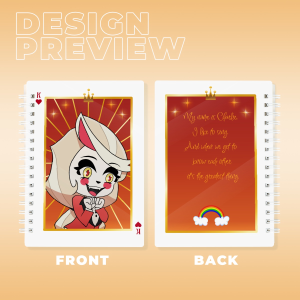 Charlie Playing Card Notebook