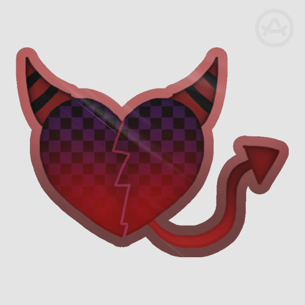 Devilish Heart Sticker