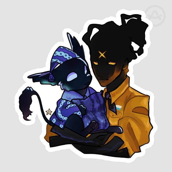 Haze and Rem sticker