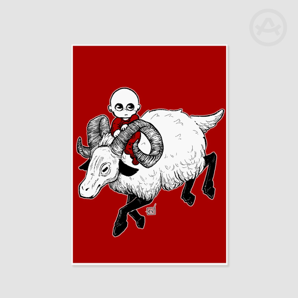 Hugo and Cob A5 Print