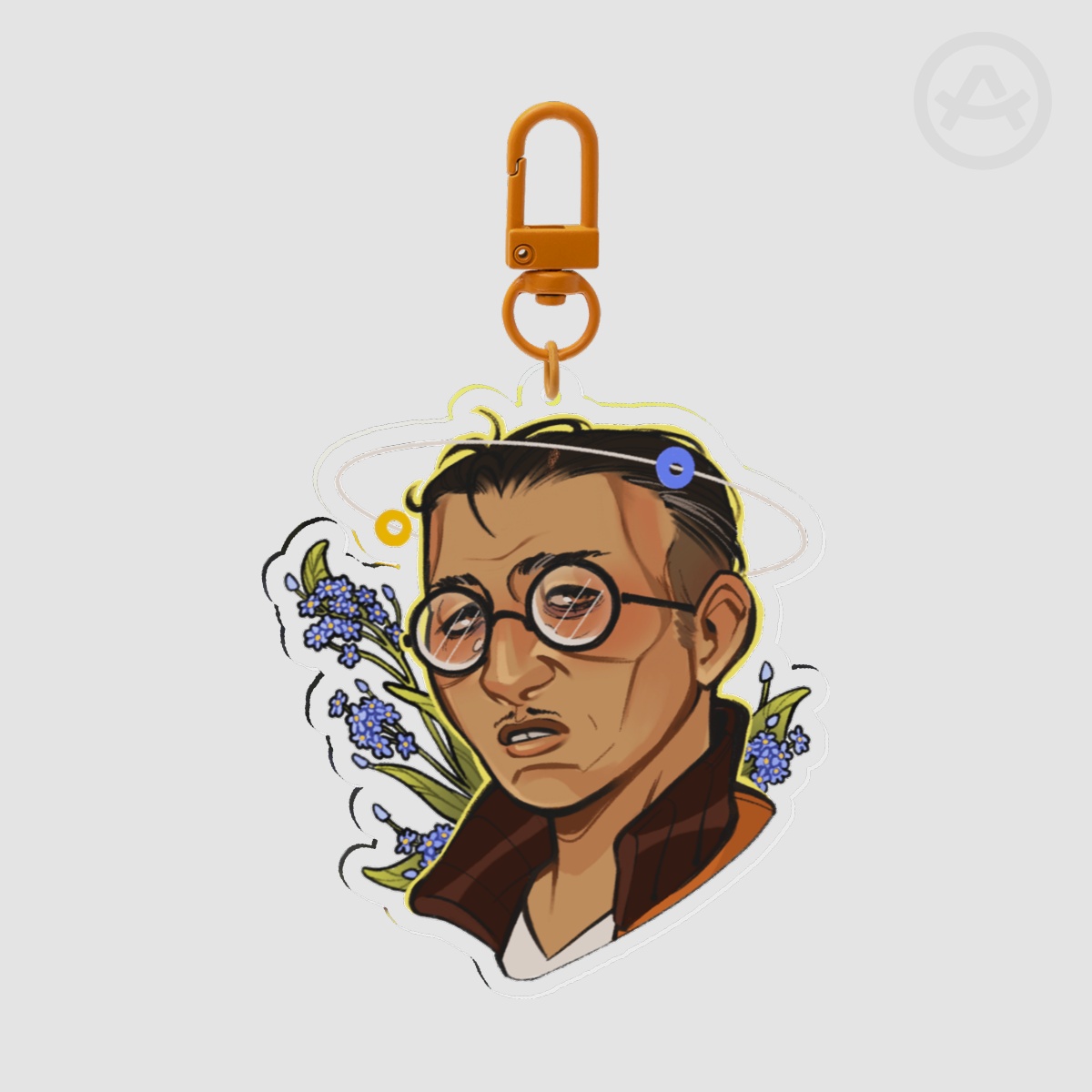 [DE] Kim Kitsuragi Acrylic Keychain (Forget Me Not)