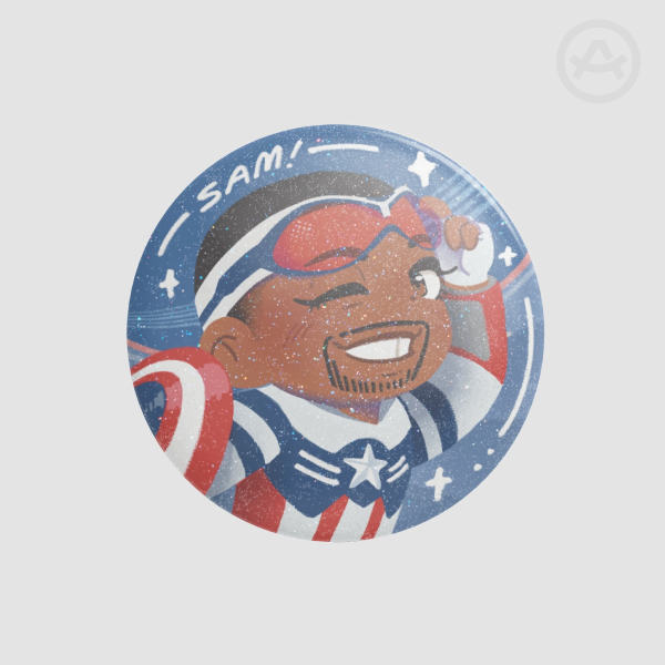 Sam Wilson Captain America Round Badges (Button Pins)