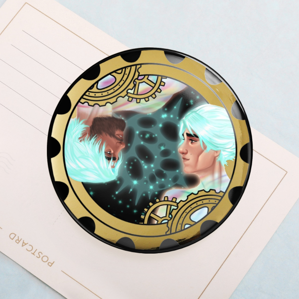 Jayvik 2.28” Large Gold Gear Pin