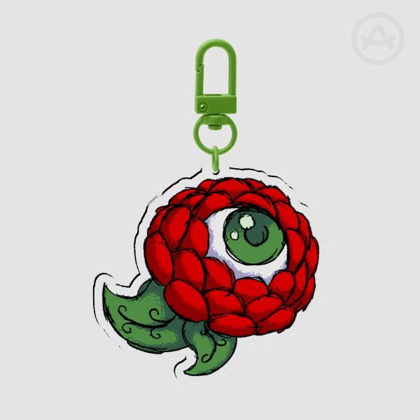 Friend Shaped Plant Keychain