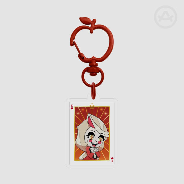 Charlie Playing Card Keychain