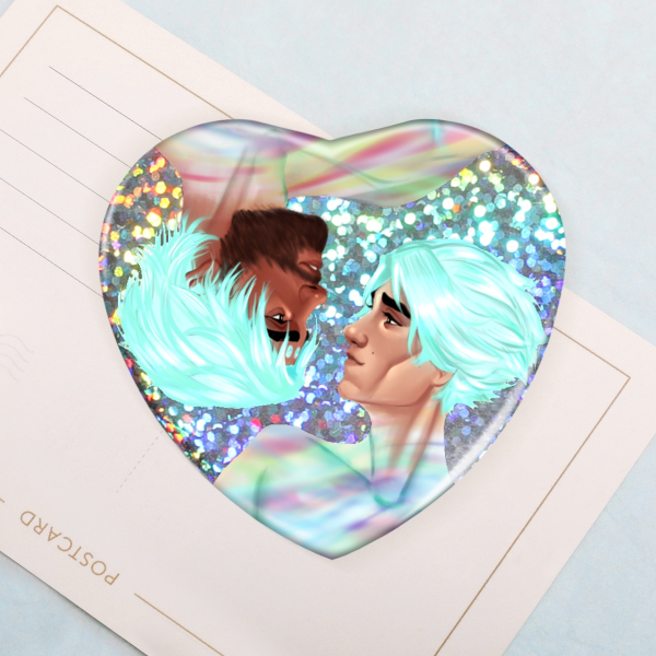 2” Shiny Jayvik Button