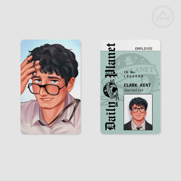 Clark Kent Superman SuperBat Pearl Paper Photocard