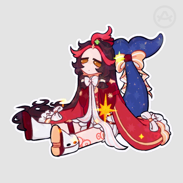 Doria sitting Stickers
