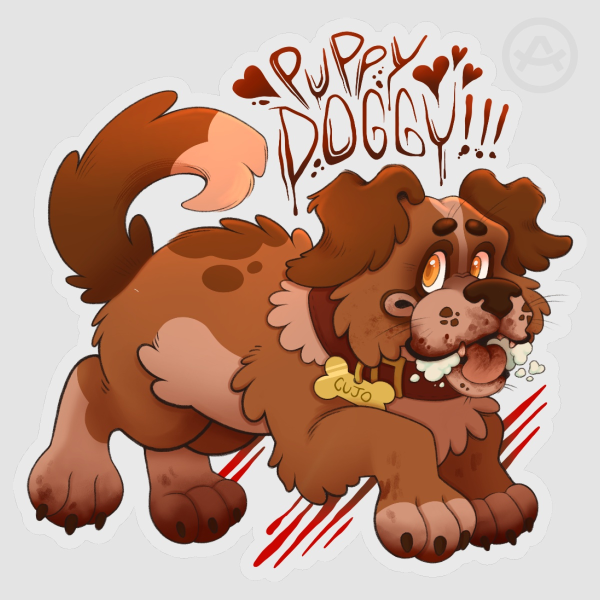 PUPPY DOGGY!!! Cujo Vinyl Sticker