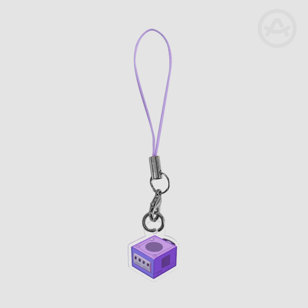 GameCube Console Phone Charm