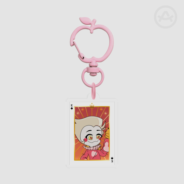 Lucifer Playing Card Keychain