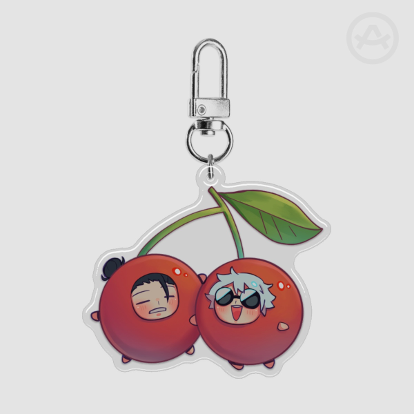 SatoSugu Cherry Acrylic Keychain