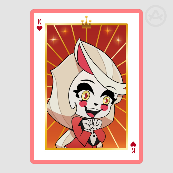 Charlie Playing Card Sticker