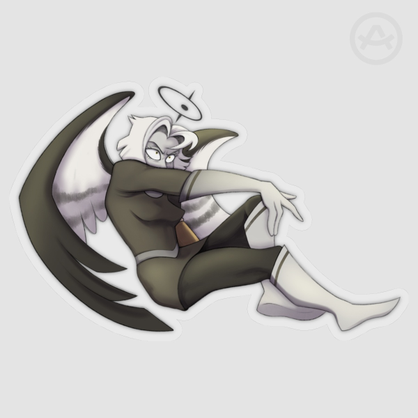 Hazbin Hotel Lute Vinyl Sticker