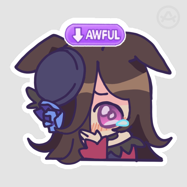 Rice Shower AWFUL Sticker