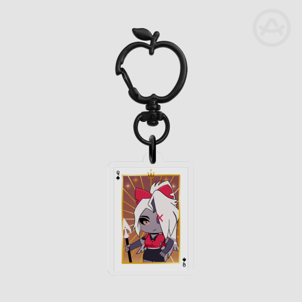 Vaggie Playing Card Keychain