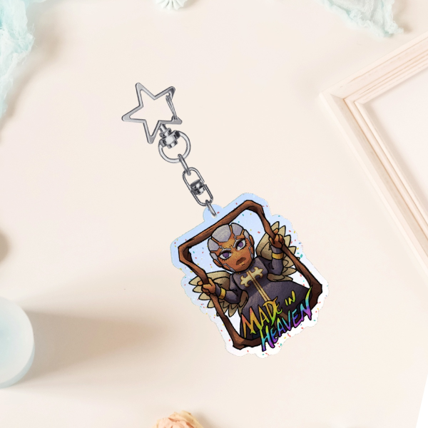 Father Pucci Acrylic+Glitter Keychain