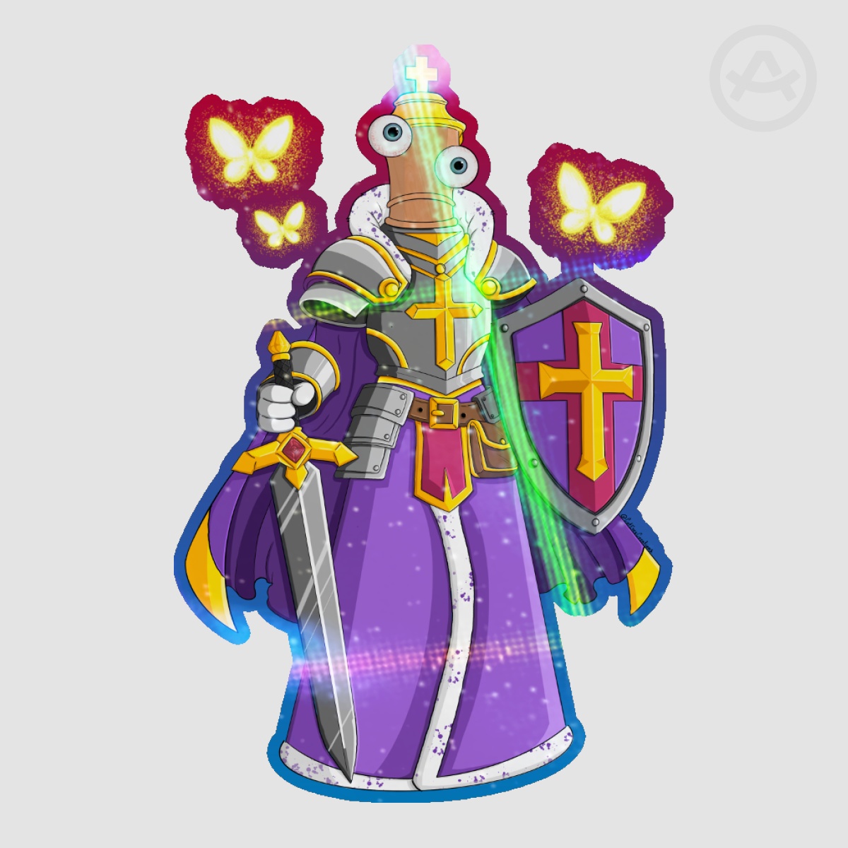Holo Paladin Kinger Sticker